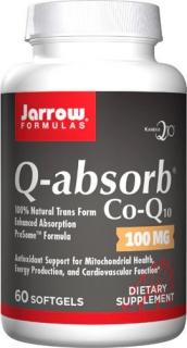 JARROW FORMULAS Ubiquinone Co-Q10 Q-absorb 100 mg - Koenzym Q10 (60 kaps.)