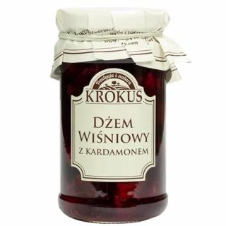 Krokus dżem wiśniowy z kardamonem o obniżonej zawartości cukru bezglutenowy 235 g