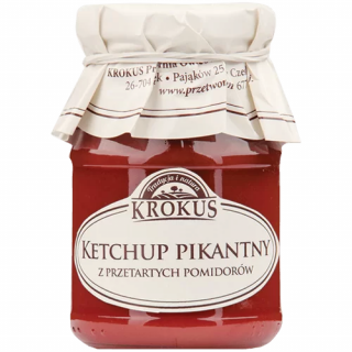 Krokus ketchup pikantny bezglutenowy 180 g