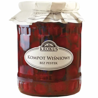 Krokus kompot wiśniowy 700 g (320 g)