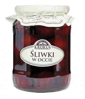 Krokus śliwki w occie bezglutenowe 500 g (250 g)