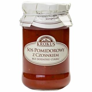 Krokus sos pomidorowy z czosnkiem bez dodatku cukrów 340 g