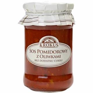 Krokus sos pomidorowy z oliwkami bez dodatku cukrów 340 g