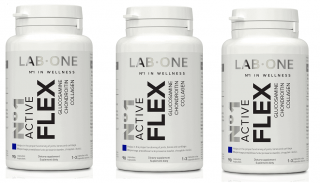 LAB ONE N1 Active Flex (Glukozamina Kolagen Chondroityna) 3 x 90 kapsułek