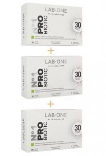 LAB ONE N1 ProBiotic (Probiotyk Zestaw 3 Opakowania) - 3 x 30 kapsułek wegańskich