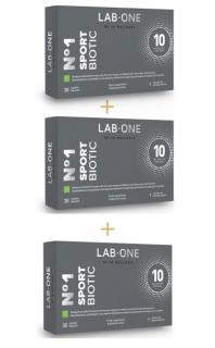 LAB ONE N1 SportBiotic (Probiotyk Zestaw 3 Opakowania) - 3 x 30 kapsułek wegańskich