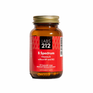 LABS212 B Spectrum Vitamins B without B9 and B12 (Witaminy z grupy B bez B9 i B12) 60 Kapsułek wegetariańskich