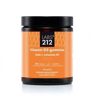 LABS212 Vitamin D3 - Żelki z witaminą D3 (60 żelek)