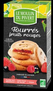 Le moulin du pivert ciastka z nadzieniem z czerwonych owoców bio 175 g