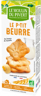 Le moulin du pivert herbatniki le p'tit beurre bio 155 g