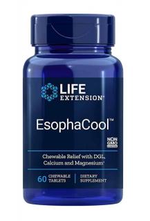 LIFE EXTENSION EsophaCool (Trawienie, Wsparcie błony przełyku) 60 Tabletek do żucia