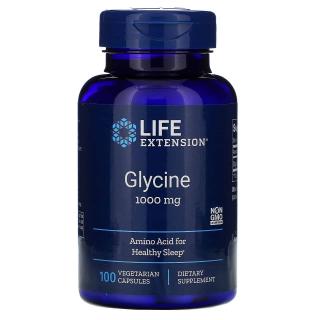 LIFE EXTENSION Glycine (Glicyna, Sprzyja relaksacji) 100 Kapsułek wegetariańskich