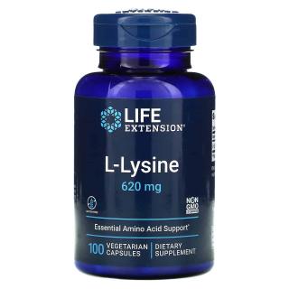 LIFE EXTENSION L-Lysine (L-Lizyna) 100 Kapsułek wegetariańskich