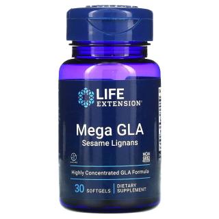 LIFE EXTENSION Mega GLA with Sesame Lignans 30 Kapsułek żelowych