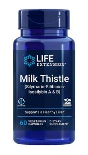 LIFE EXTENSION Milk Thistle (Ostropest Plamisty) 60 Kapsułek wegetariańskich