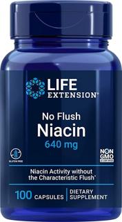 LIFE EXTENSION No Flush Niacin 640 mg  (100 kaps.)