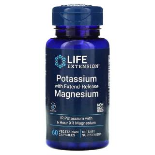 LIFE EXTENSION Potassium with Extend-Release Magnesium (Potas, Magnez) 60 Kapsułek wegetariańskich