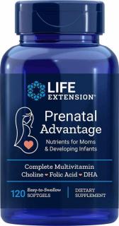 LIFE EXTENSION Prenatal Advantage (Dla kobiet w ciąży) 120 Kapsułek żelowych