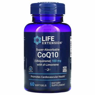 LIFE EXTENSION Super-Absorbable CoQ10 with d-Limonene (Koenzym Q10) 60 Kapsułek żelowych