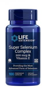 Life Extension Super Selenium Complex - Selen z wit. E - 200mcg - 100 kapsułek wegetariańskich