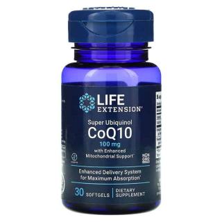 LIFE EXTENSION Super Ubiquinol CoQ10 with Enhanced Mitochondrial Support 100mg 30 Kapsułek żelowych