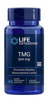 Life Extension TMG 500mg (Wsparcie Odpowiedniego Poziomu Homocysteiny) - 60 kapsułek wegetariańskich