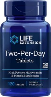Life Extension Two-Per-Day Multiwitamina - 120 tabletek