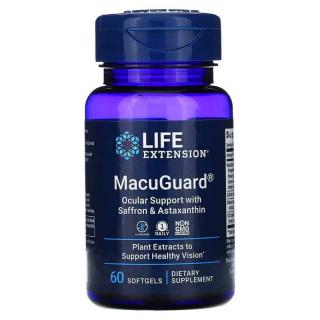 LIFE EXTESNION MacuGuard Ocular Support with Saffron  Astaxanthin (Ochrona wzroku) 60 Kapsułek żelowych