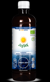 LIVING FOOD Koncentrat Napoju Probiotycznego JOY DAY (BIO) 500ml Owoce Lasu