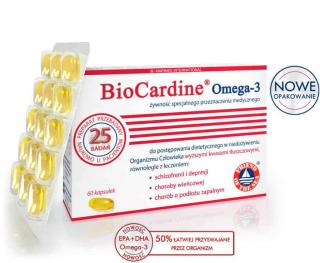 MARINEX BioCardine Omega-3 (Olej z mięśni ryb) 60 Kapsułek