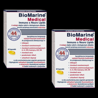 MARINEX BioMarine Medical Immuno Neuro Lipids (EPA, DHA i Omega-3) 2 x 60 Kapsułek