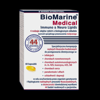 MARINEX BioMarine Medical Immuno Neuro Lipids (EPA, DHA i Omega-3) 60 Kapsułek