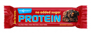 Maxsport baton proteinowy brownie w mlecznej czekoladzie bez dodatku cukrów bezglutenowy 40 g