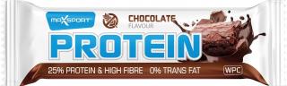 Maxsport baton proteinowy wpc o smaku czekoladowym w polewie kakaowej bezglutenowy 60 g