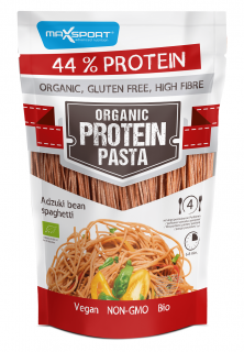 Maxsport makaron proteinowy (z soi i fasoli czerwonej adzuki) spaghetti bezglutenowy bio 200 g