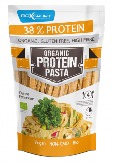 Maxsport makaron proteinowy (z soi zielonej i quinoa) fettuccine bezglutenowy bio 200 g