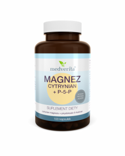 Medverita Magnez cytrynian + P-5-P 100 kapsułek