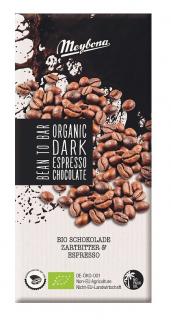 Meybona czekolada gorzka z kruszonymi ziarnami kawy espresso bio 100 g