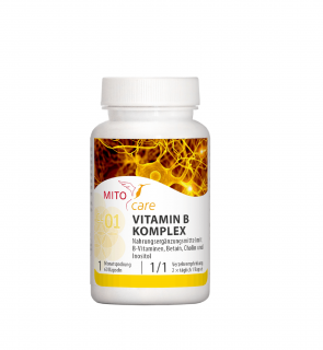 MITOcare Vitamin B Komplex (Kompleks witamin z grupy B) 60 Kapsułek
