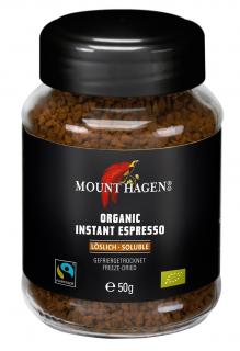 Mount hagen kawa rozpuszczalna liofilizowana arabica/robusta espresso fair trade bio 50 g