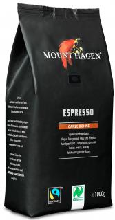 Mount hagen kawa ziarnista arabica 100 % espresso fair trade bio 1 kg