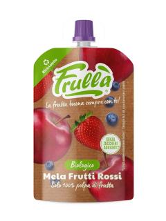 Natura nuova mus jabłko   czerwone owoce  bez dodatku cukrów bio 100 g