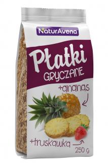 Naturavena płatki gryczane z ananasem i truskawką 250 g