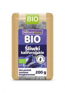 Naturavena śliwki kalifornijskie suszone bezglutenowe bio 200 g