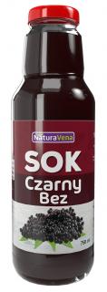 Naturavena sok z czarnego bzu 100 % 750 ml