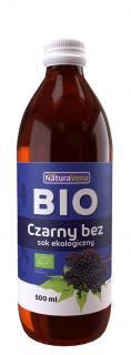Naturavena sok z czarnego bzu 100 % bio 500 ml