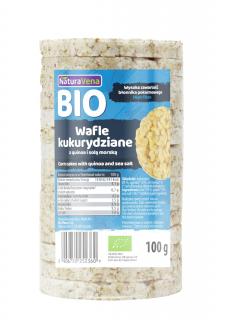 Naturavena wafle kukurydziane z quinoa i solą morską bio 100 g