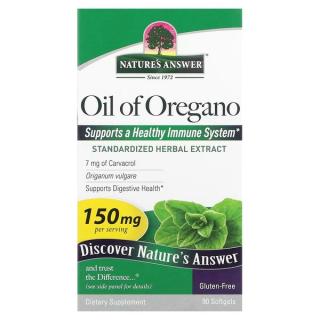 NATURE'S ANSWER Oil of Oregano - Olejek z oregano (90 kaps.)