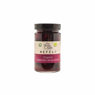 Nefeli oliwki czarne kalamata z pestką w zalewie bio 300 g (170 g)