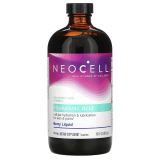 NeoCell Hyaluronic Acid (Kwas hialuronowy, Piękna skóra) 473ml Blueberry